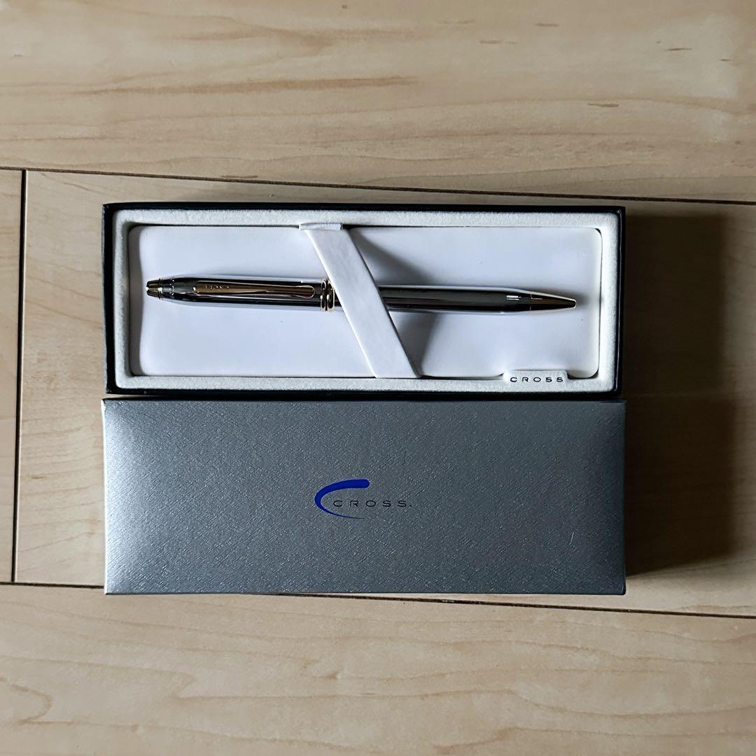 Cross Silver and Black Ballpoint Pen 502BP with Case