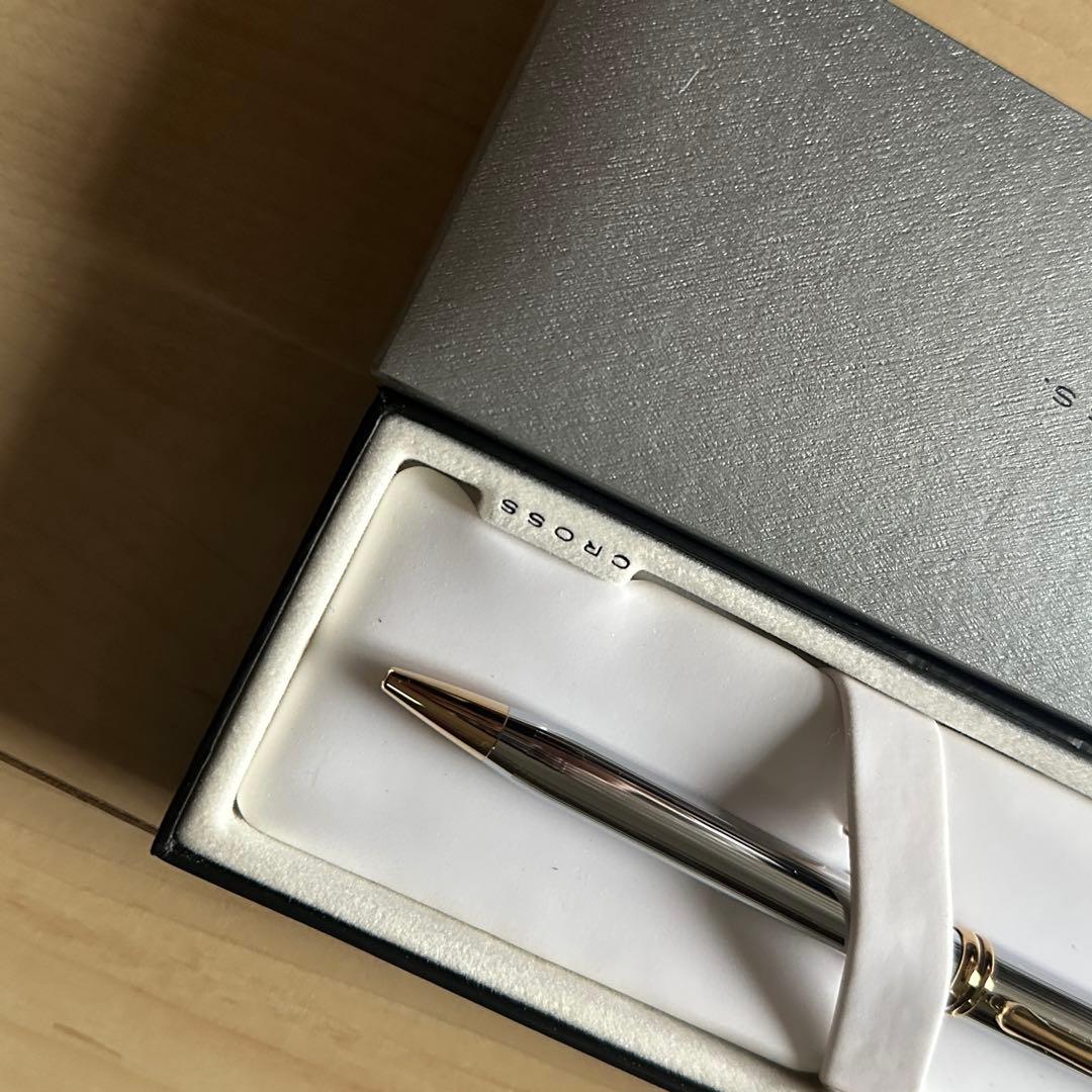 Cross Silver and Black Ballpoint Pen 502BP with Case
