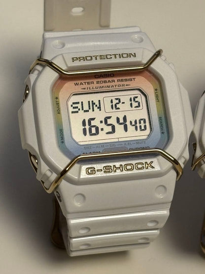 Casio Baby-G Limited Edition 2014 Rainbow White Gradient Women's Watch Set Without Box — Japan Import