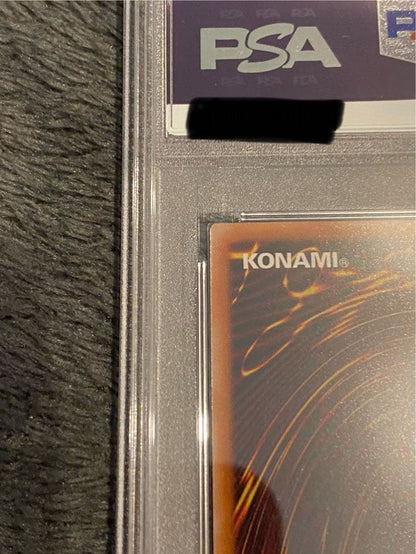 Yu-Gi-Oh Dark Ruler Dragon 25th Secret Rare PSA 10 graded effect monster card in protective case