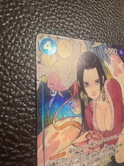 One Piece Boa Hancock ST17-004 blue character card from King of the Seven Warlords of the Sea series