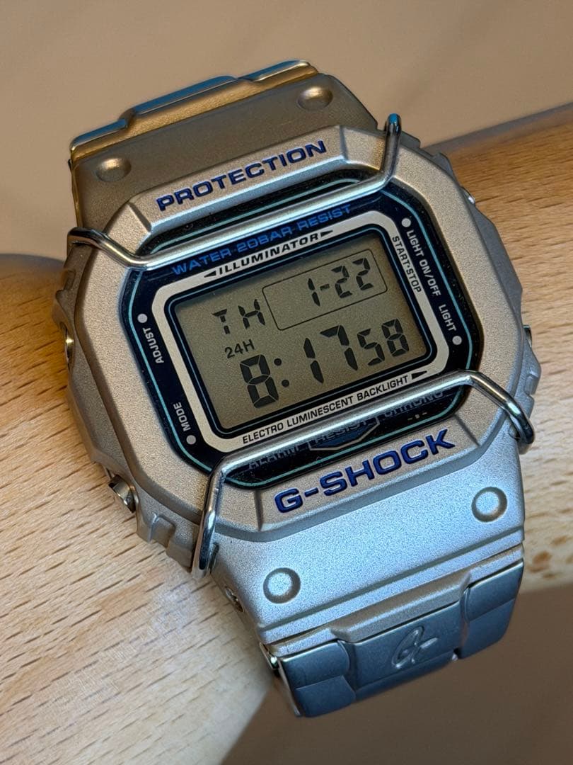 Casio G-Shock Speed DW-5000D Unisex Watch Metal Band Silver Mirror Case No Box Limited Vintage