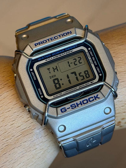 Casio G-Shock Speed DW-5000D Unisex Watch Metal Band Silver Mirror Case No Box Limited Vintage
