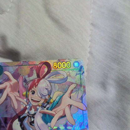 One Piece Monkey D. Luffy character card Uta SEC model EB03-081 with Film attribute and 8000 power