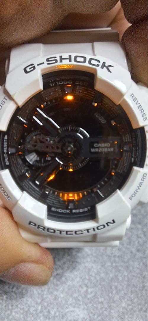 Casio G-Shock GA-110GW Digital Analog Watch White Japan Import