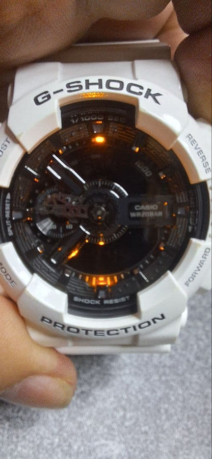Casio G-Shock GA-110GW Digital Analog Watch White Japan Import