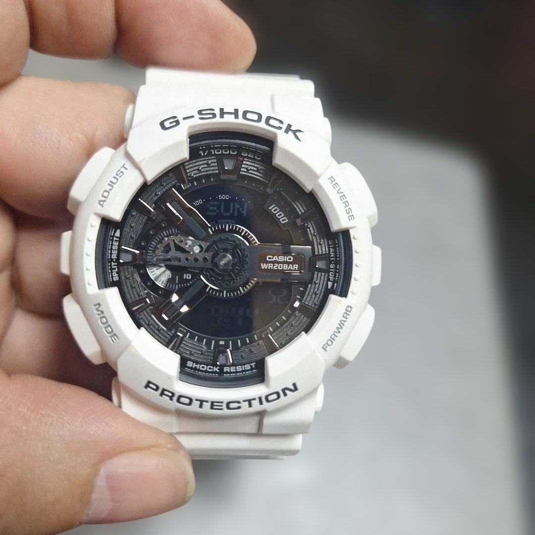 Casio G-Shock GA-110GW Digital Analog Watch White Japan Import