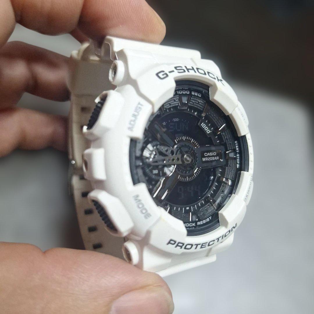 Casio G-Shock GA-110GW Digital Analog Watch White Japan Import