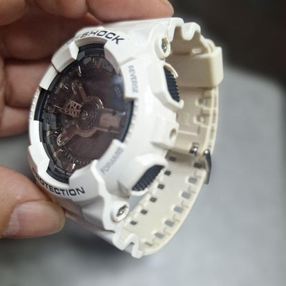 Casio G-Shock GA-110GW Digital Analog Watch White Japan Import