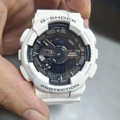 Casio G-Shock GA-110GW Digital Analog Watch White Japan Import