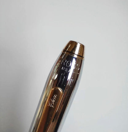 Cross Townsend Fountain Pen & Ink Gift Set with Gold Accents