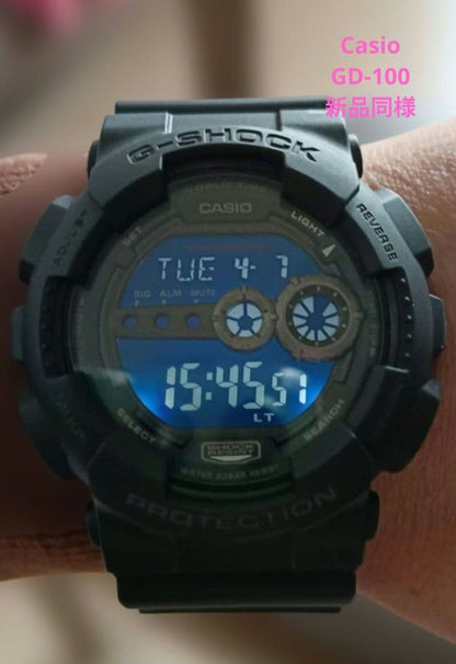Casio G-SHOCK GD-100 Watch with 200m Water Resistance and Auto Light — Japan Import