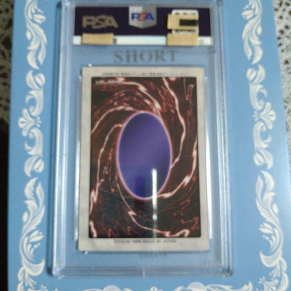 Bandai 1998 Black Demons Dragon trading card graded PSA 8 NM-MT with visible corner wear