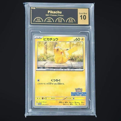 Pokemon Scarlet & Violet Series promotional Pikachu card SV-P graded PSA10 equivalent from Japan