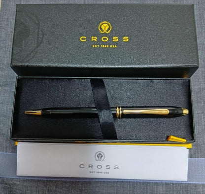 Cross Townsend Vintage Fountain Pen with Gold Plated Cone Tip and Box