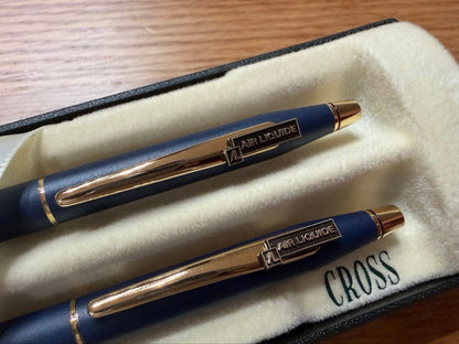 Cross Air Liquide Corporation Ballpoint Pen and Mechanical Pencil with Case
