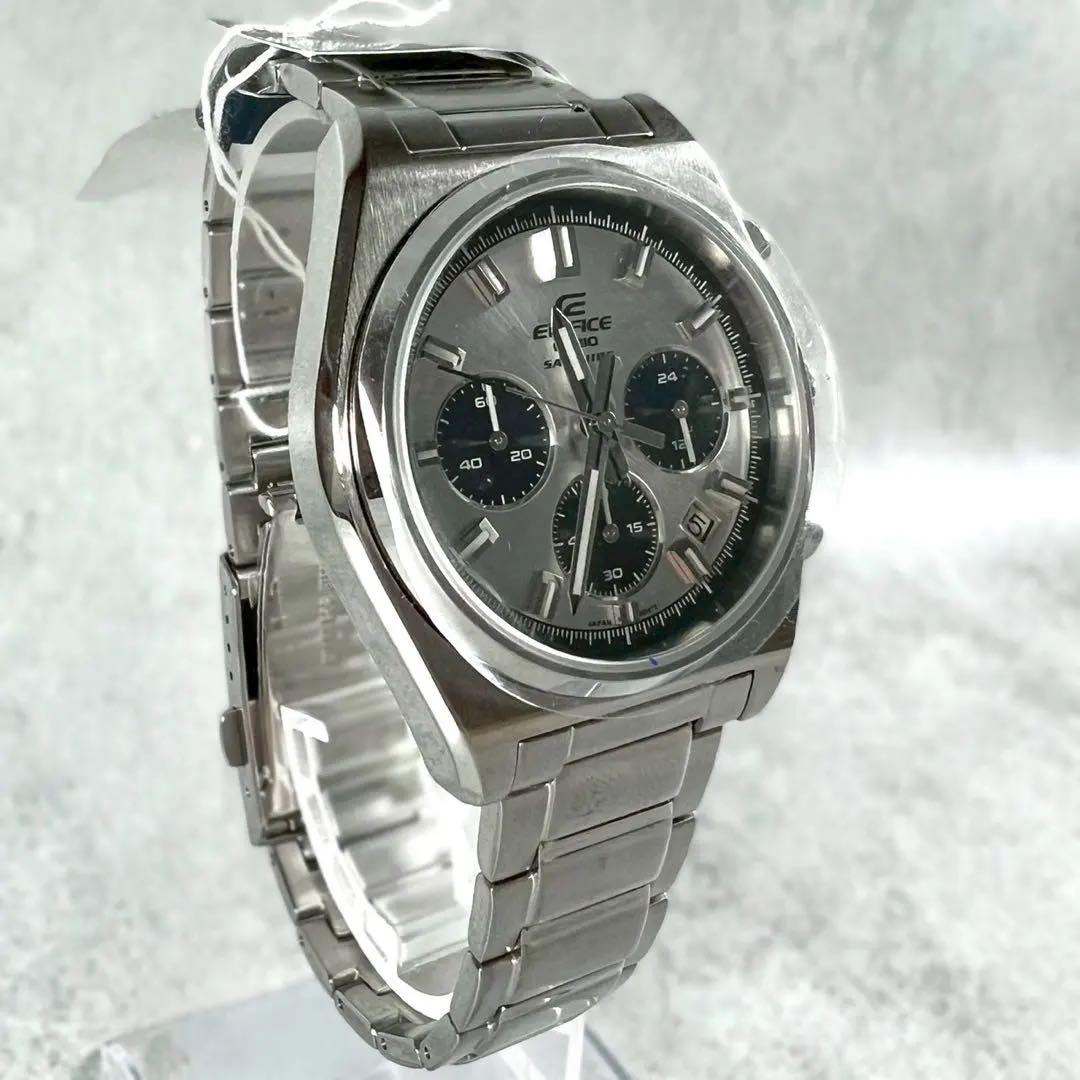 Casio Edifice EFB-730 Chronograph Watch with Dark Dial and Stainless Steel Case — Japan Import