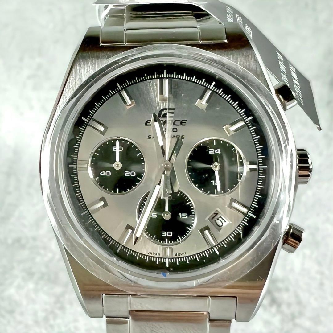 Casio Edifice EFB-730 Chronograph Watch with Dark Dial and Stainless Steel Case — Japan Import