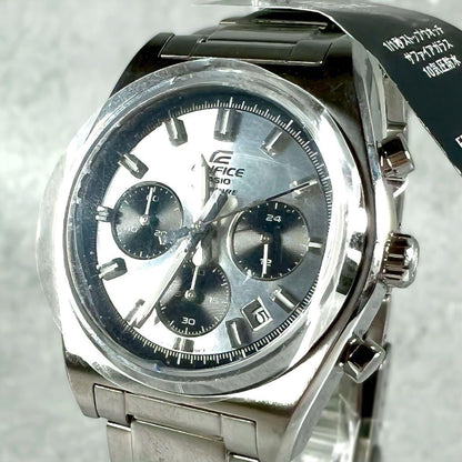 Casio Edifice EFB-730 Chronograph Watch with Dark Dial and Stainless Steel Case — Japan Import