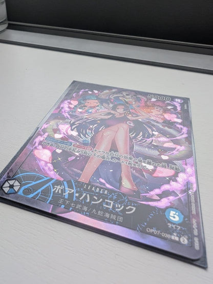 One Piece Card Game Boa Hancock Leader Parallel Card with 5000 power and 5 health points from Japan
