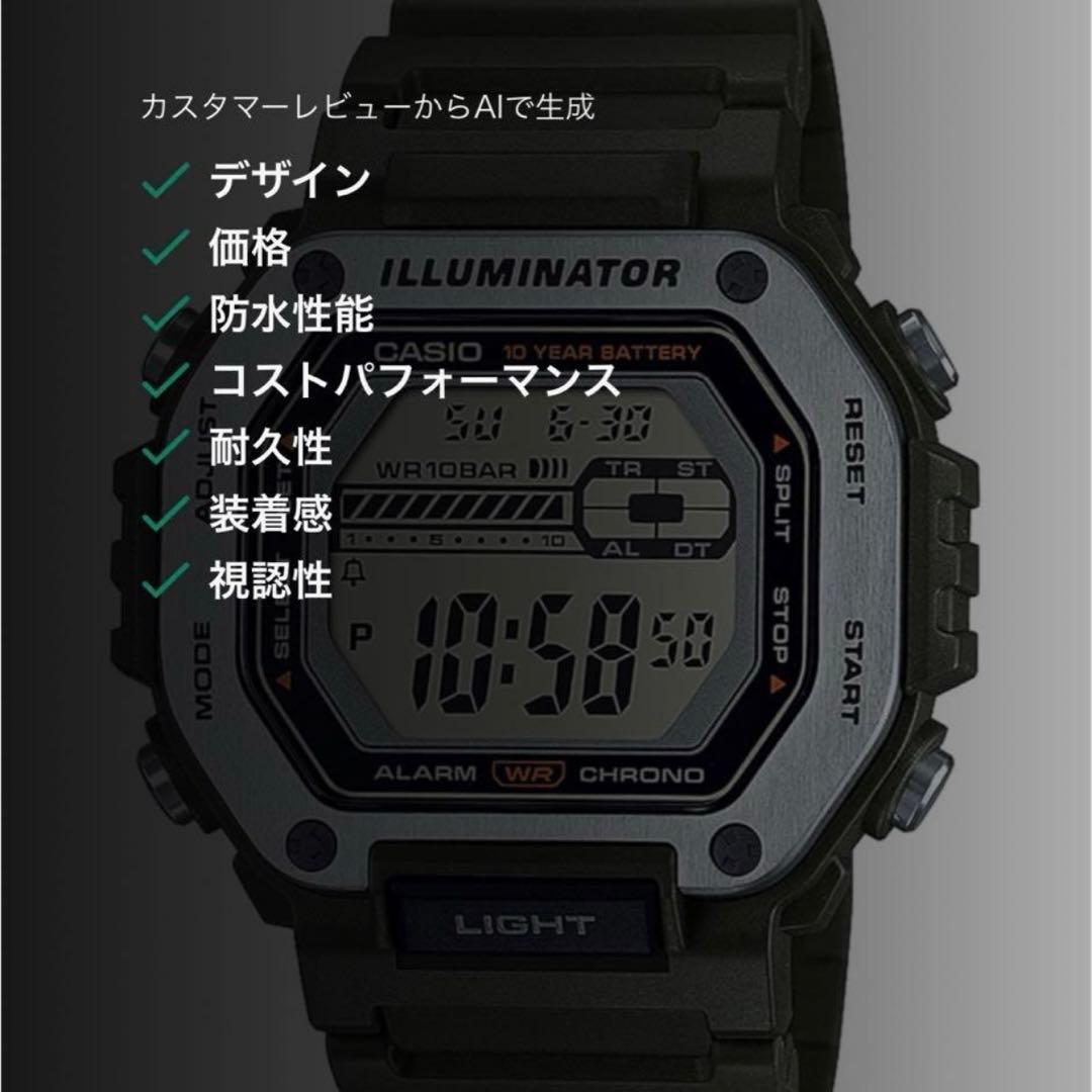 Casio Collection Multi-Function Digital Watch Black — Japan Import