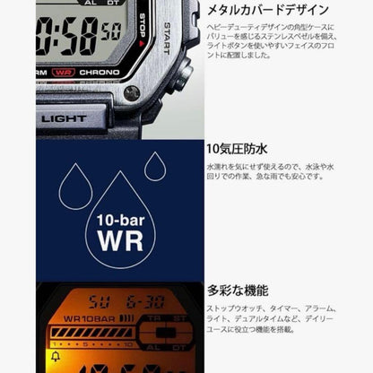 Casio Collection Multi-Function Digital Watch Black — Japan Import