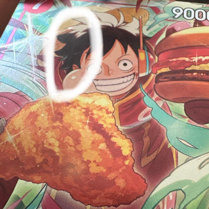 Monkey D. Luffy One Piece character card from Hasbro Mos Burger collaboration Japan import