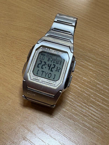 Casio Meza Me-120 1995 Model Digital Watch Mens Used — Japan Import