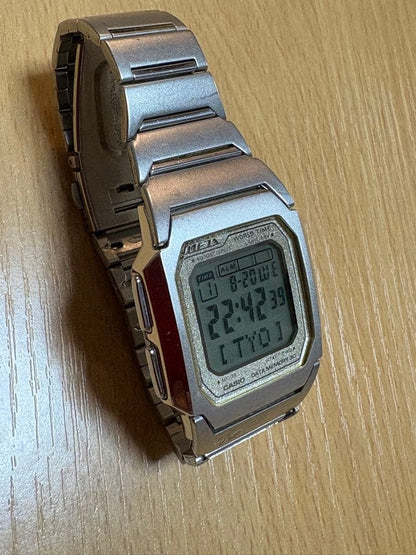 Casio Meza Me-120 1995 Model Digital Watch Mens Used — Japan Import