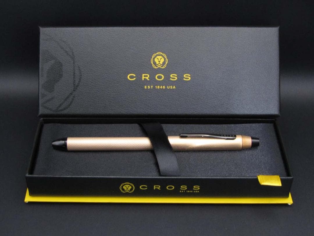 Cross Series NAT0090-20ST Brushed Rose Gold Multi-Function Pen with Ballpoint and 0.5mm Mechanical Pencil — Japan Import