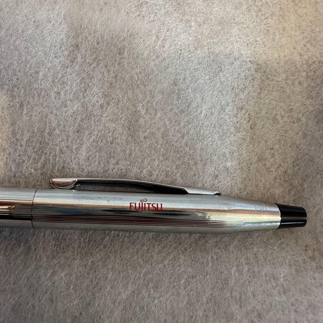 Used Cross rotating ballpoint pen metal body model 14 806-26186 with white outer box showing stains