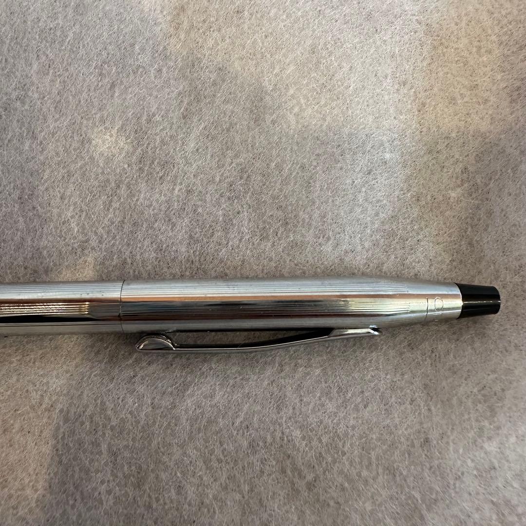 Used Cross rotating ballpoint pen metal body model 14 806-26186 with white outer box showing stains