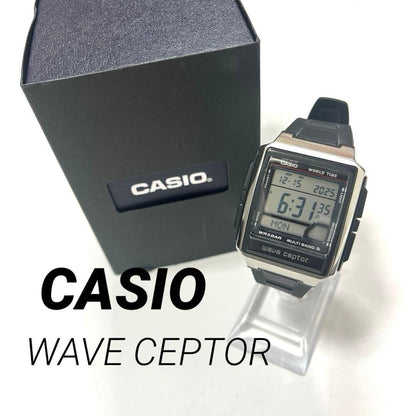 Casio Waveceptor Multi Band 5 WV-59R-1AJF Watch with Stainless Steel Band — Japan Import