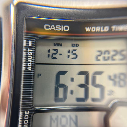 Casio Waveceptor Multi Band 5 WV-59R-1AJF Watch with Stainless Steel Band — Japan Import