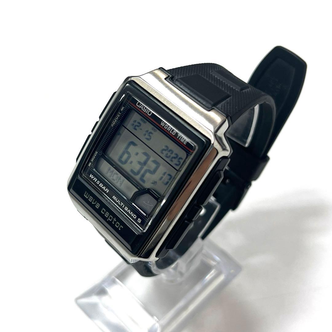 Casio Waveceptor Multi Band 5 WV-59R-1AJF Watch with Stainless Steel Band — Japan Import