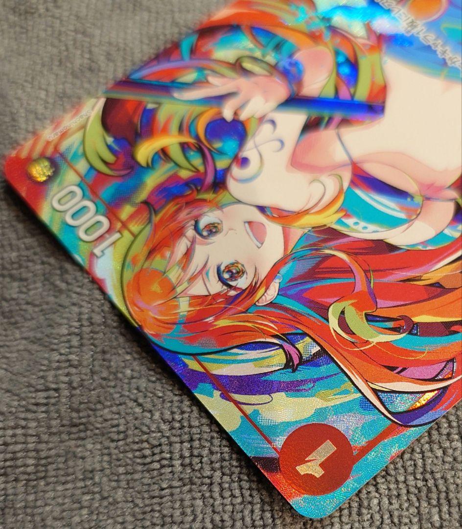 One Piece trading card featuring Nami with parallel rarity, card number ST01-007, power 1000