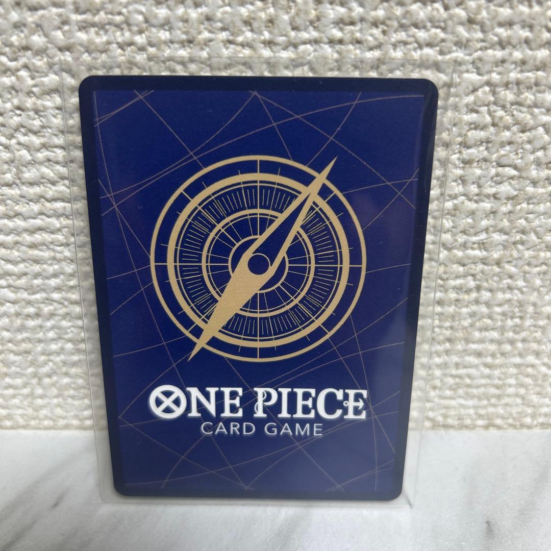 One Piece Boah Hancock SR collectible card OP16-032 from Battle of Wano set in protective sleeve