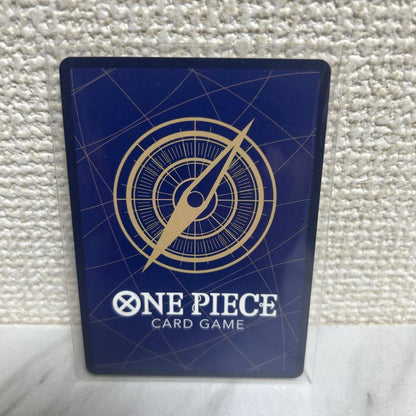 One Piece Boah Hancock SR collectible card OP16-032 from Battle of Wano set in protective sleeve