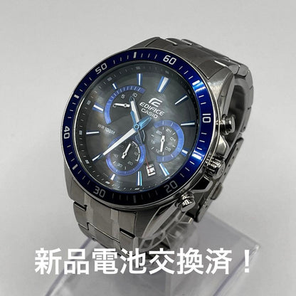 Casio Edifice Chronograph Watch Model 5490 with Blue Dial