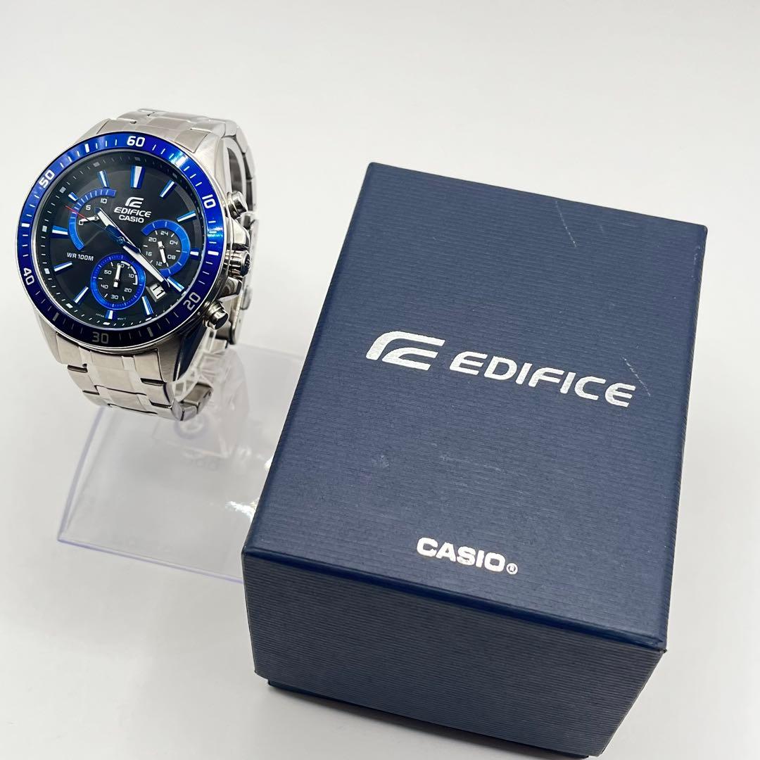 Casio Edifice Chronograph Watch Model 5490 with Blue Dial