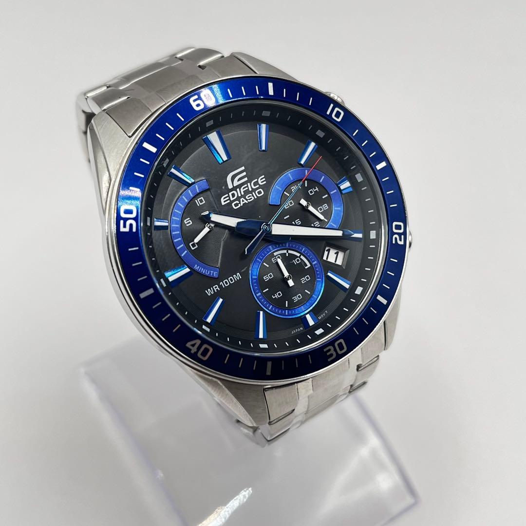 Casio Edifice Chronograph Watch Model 5490 with Blue Dial