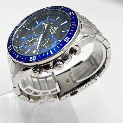 Casio Edifice Chronograph Watch Model 5490 with Blue Dial