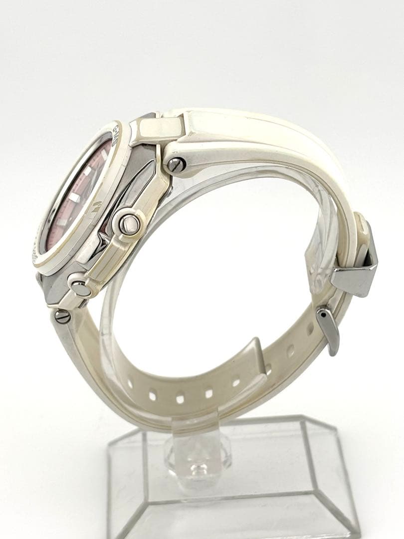 Casio Baby-G G-MS MSG-W100-7A2JF Watch White Body Pink Dial Radio Wave Solar — Japan Import