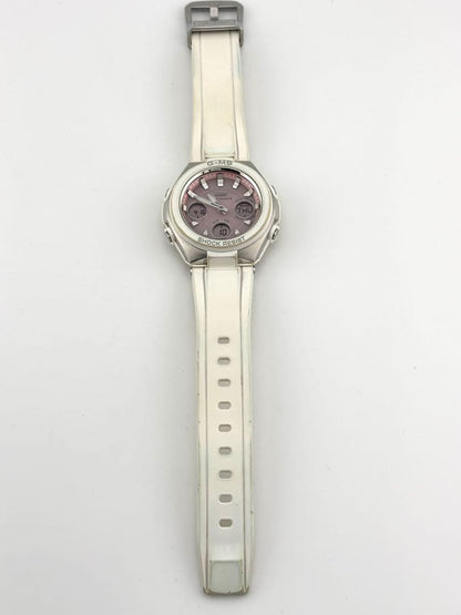 Casio Baby-G G-MS MSG-W100-7A2JF Watch White Body Pink Dial Radio Wave Solar — Japan Import