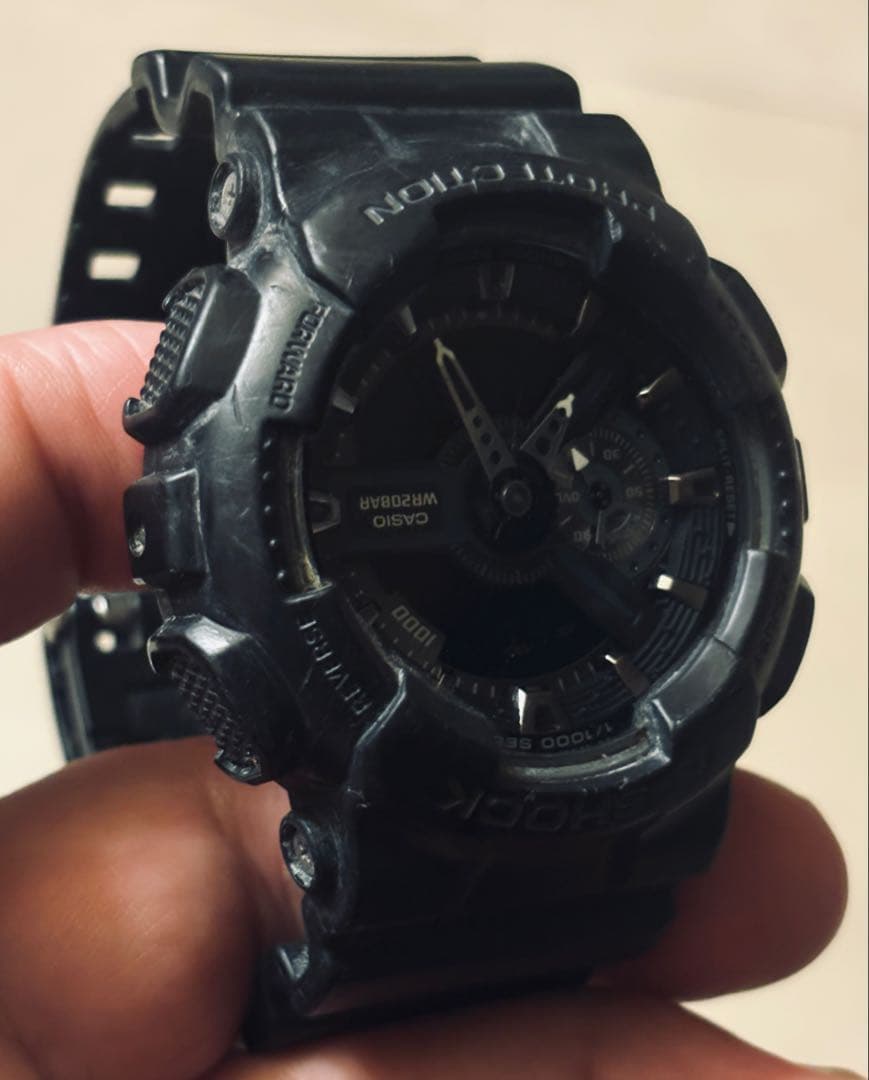 Casio G-Shock All Black GA-110-1B Watch with 300m Water Resistance