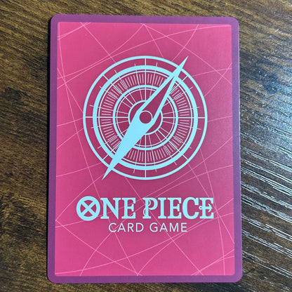One Piece Trafalgar Law Reader Parallel OP01-002 trading card in hard protective case