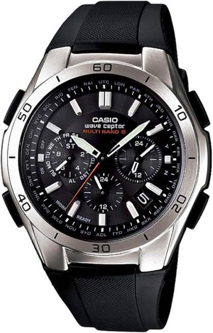 Casio Radio-Controlled Solar Watch Black