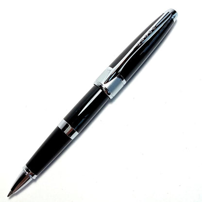 Cross Apojii Criter Chip Rollerball Pen Model AT0125-2 Black Lacquer with Chrome Finish — Japan Import