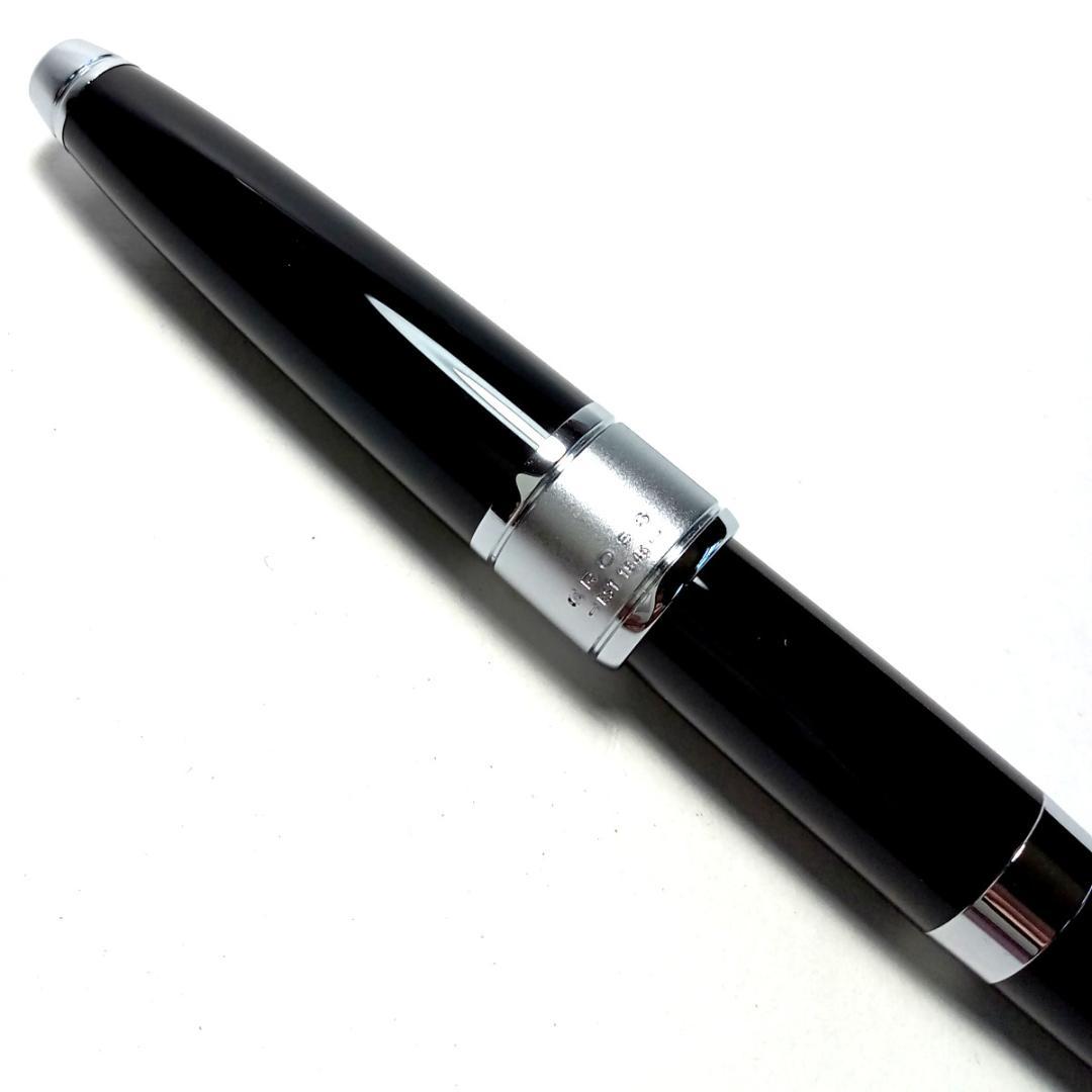 Cross Apojii Criter Chip Rollerball Pen Model AT0125-2 Black Lacquer with Chrome Finish — Japan Import
