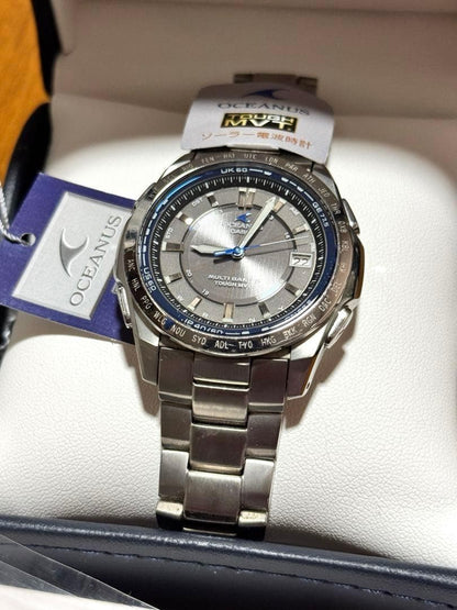 Casio Oceanus OCW-T100 Solar Radio Watch with Accessories Japan Import